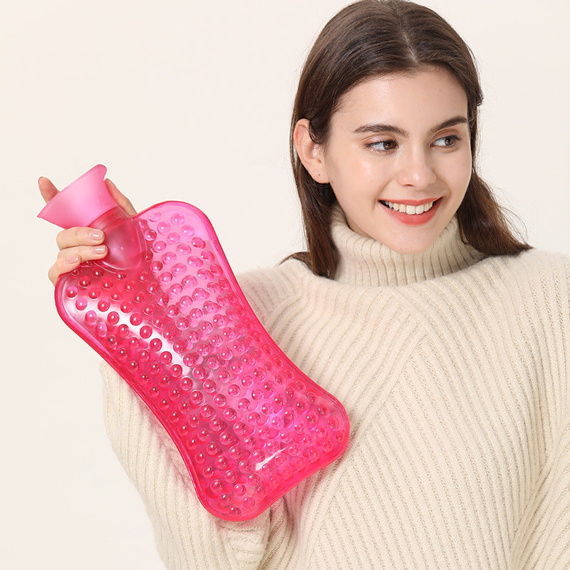 Water-filled Hot Water Bottle, Large Water-filled Cervical Pillow, Hot Compress, Neck Warmer, Neck Shoulder Belly Warmer, Hand Warmer, Baby Hot Water Bag