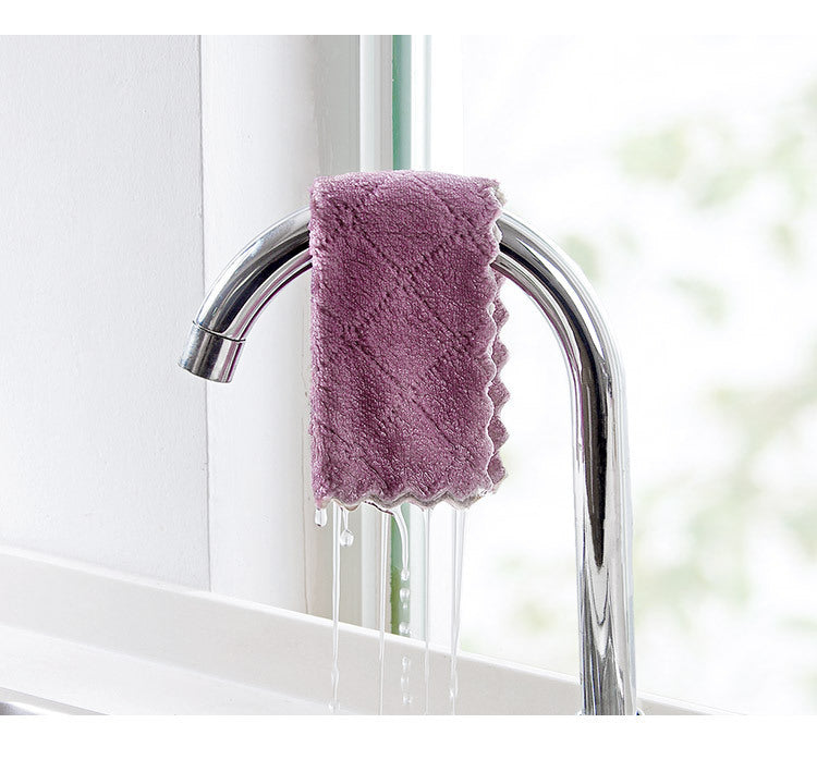 Coral Fleece Rag Cleaning Kitchen Towel