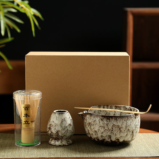 Japanese Matcha Tea Set, Tea Bowl, Whisk, and All-in-One Packaging. Cross-border e-Commerce Matcha Set