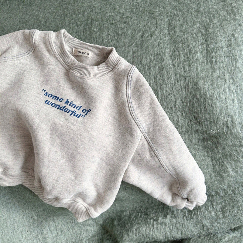 Infant spring clothes Korean children's clothing baby sweater spring new baby letter sweater