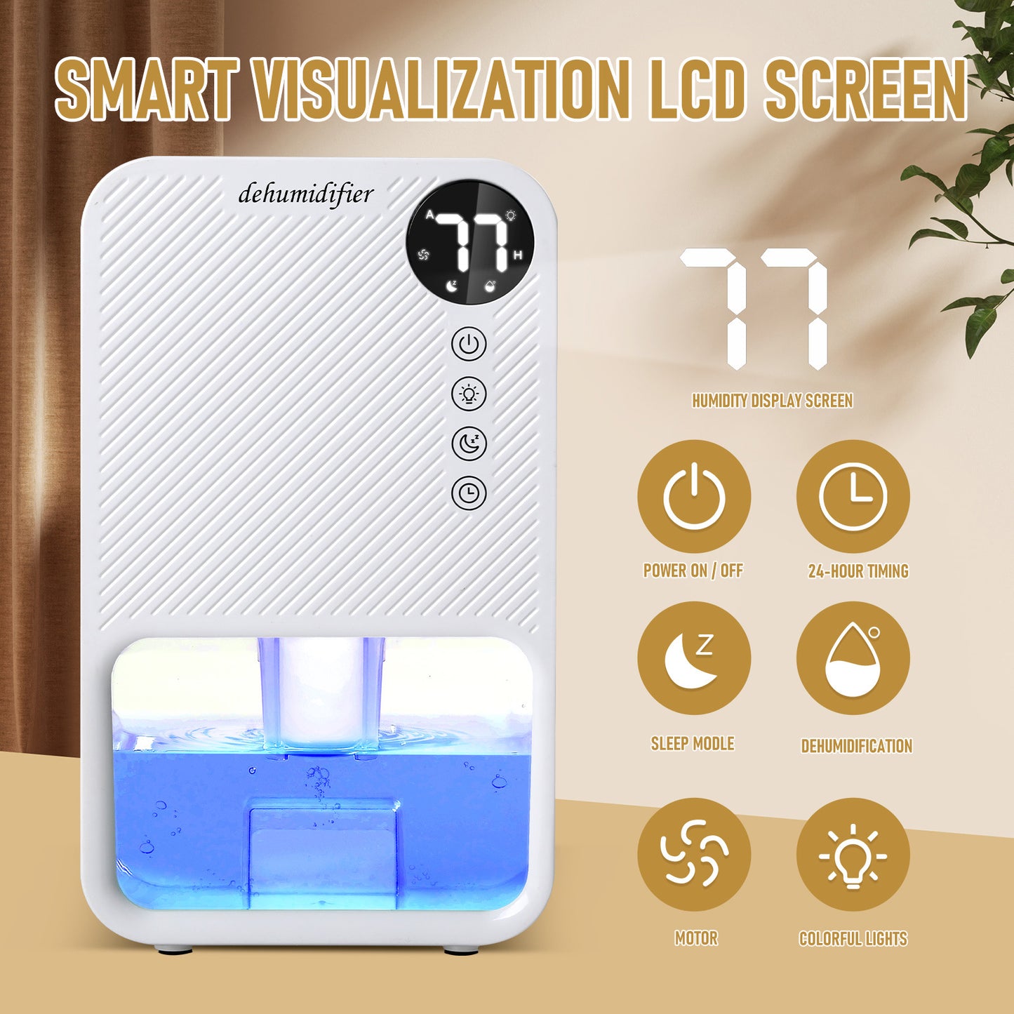Cross-border Dehumidifier, Household Dehumidifier, Small Bathroom Dehumidifier, Dry Bedroom Mini Dehumidifier, Indoor Moisture-proof