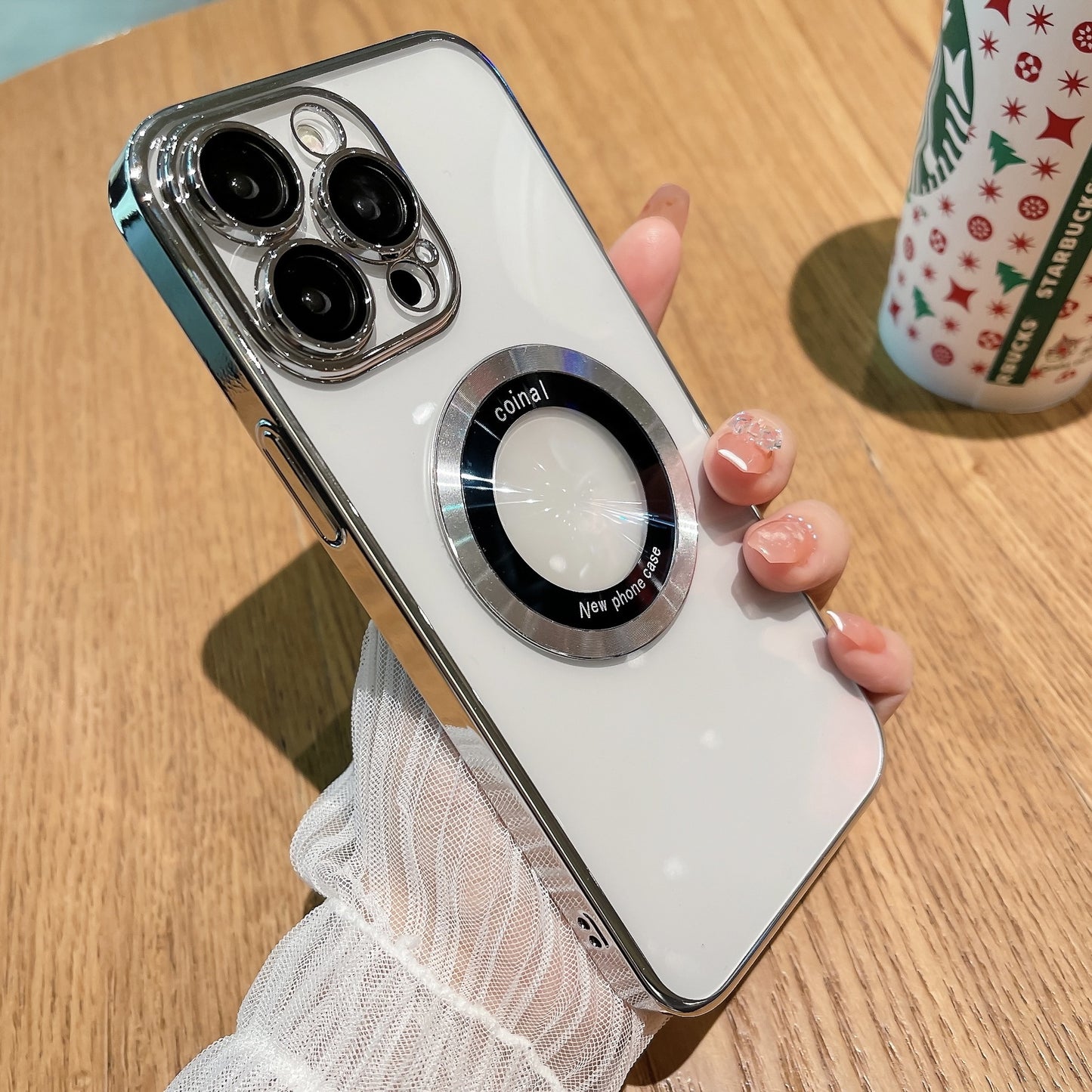 The New Magnetic Suction Leakage Mark Magnifying Glass Is Suitable For iphone14Promax Mobile Phone Case Apple 14 Lens Film Protective Cover