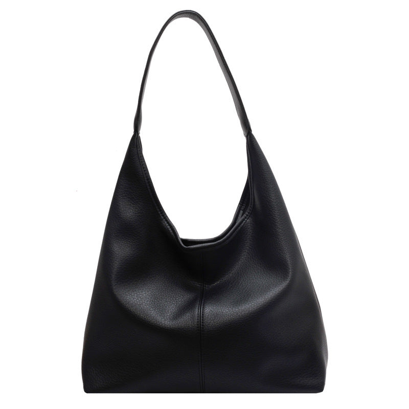 Large Capacity Women's Bag, 2026 New Style, Fashionable and Casual, Soft Leather, Underarm and Shoulder Strap, Mother-and-Daughter Tote Bag for Work and Commuting