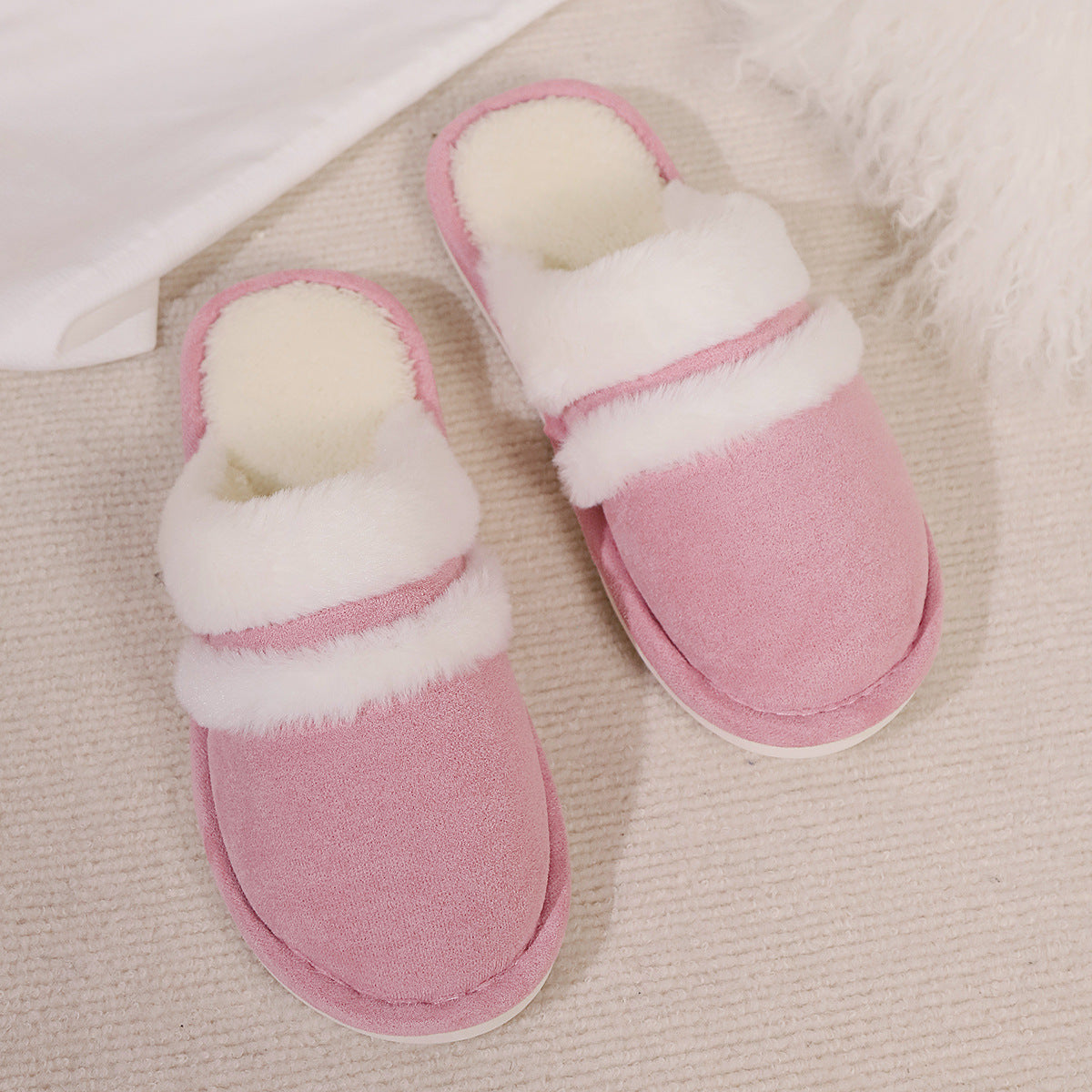 Winter Warm Thick Bottom Home Thickened Plush Slippers