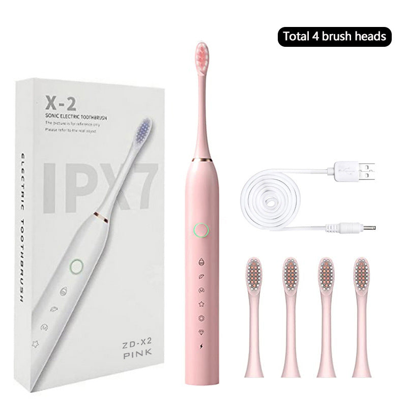 6-Speed 8-Brush Head Sonic Electric Toothbrush Cross-Border Smart Home Waterproof Automatic Toothbrush Set