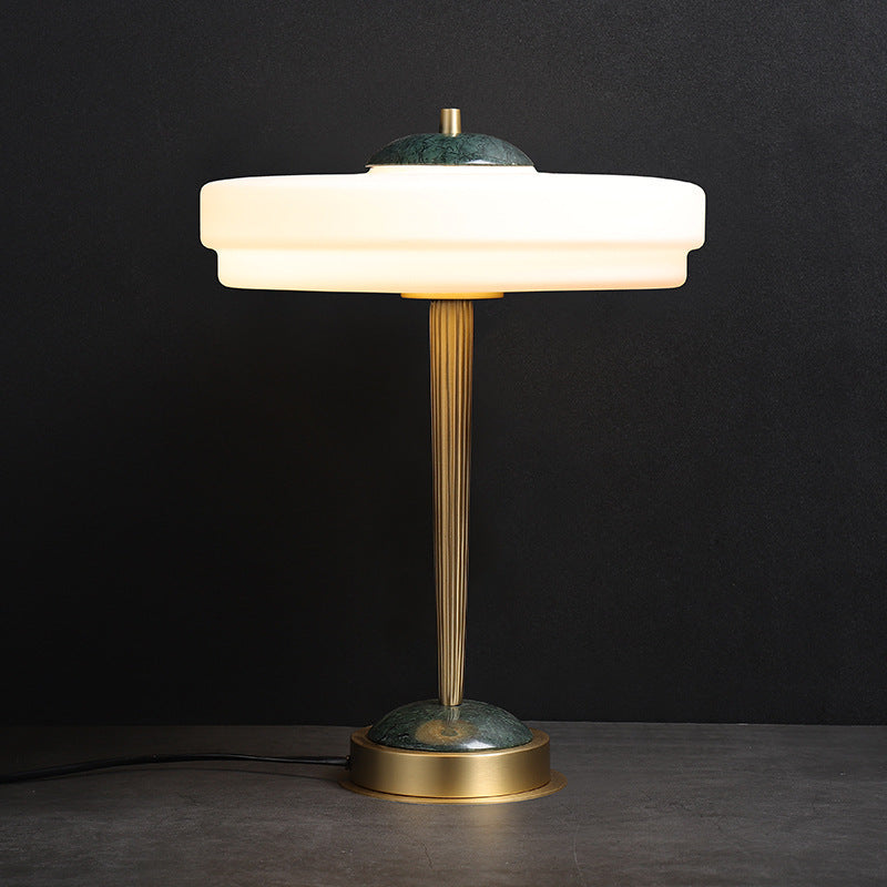 Italian Minimalist Luxury Marble Decorative Table Lamp, Nordic Minimalist Luxury Living Room Bedroom Office Desk Bedside Table Lamp