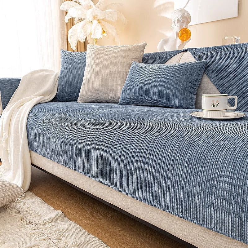 New Chenille Sofa Cushion, Universal Sofa Cover For All Seasons, All-Inclusive Universal Cover, Simple Sofa Cover, Cloth Towel Cushion