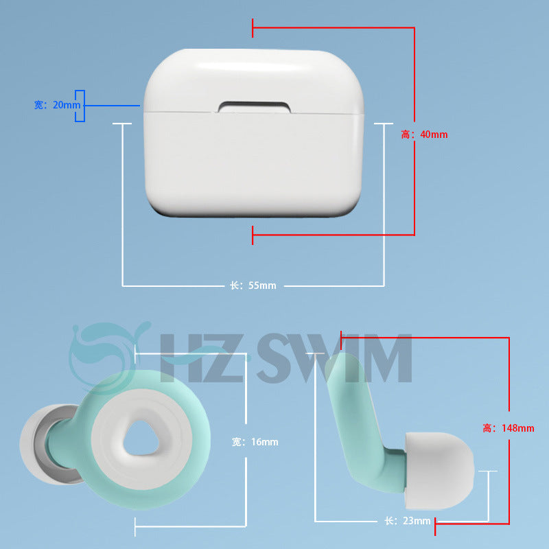 Noise-cancelling earplugs silent sleep sound-proof earplugs cross-border best-selling split assembly large, medium and small waterproof silicone earplugs
