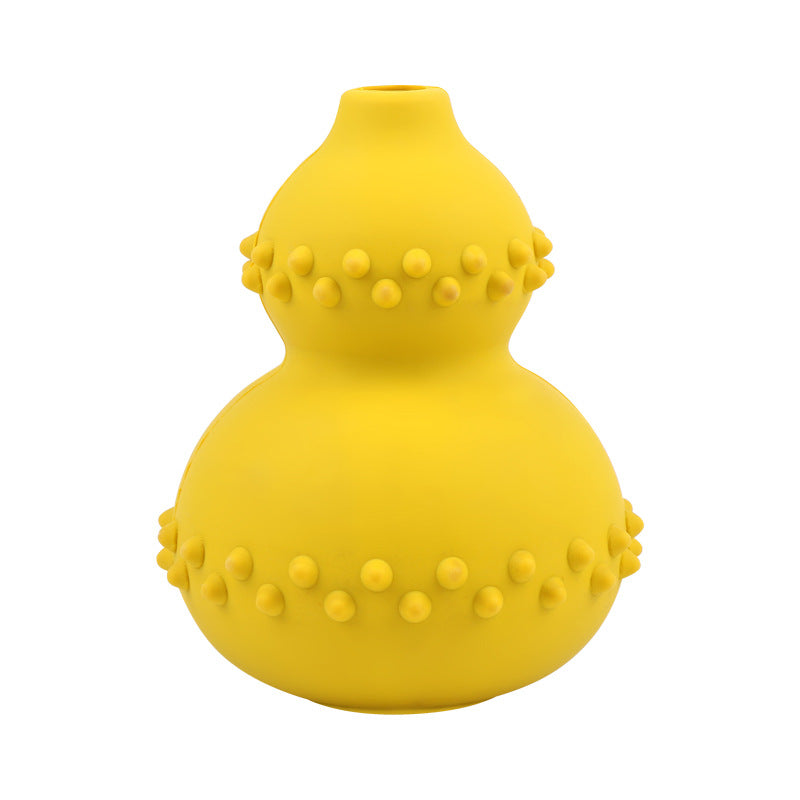 Amazon pet food leaking toy rubber bite-resistant educational interactive teething gourd pet toy dog toy