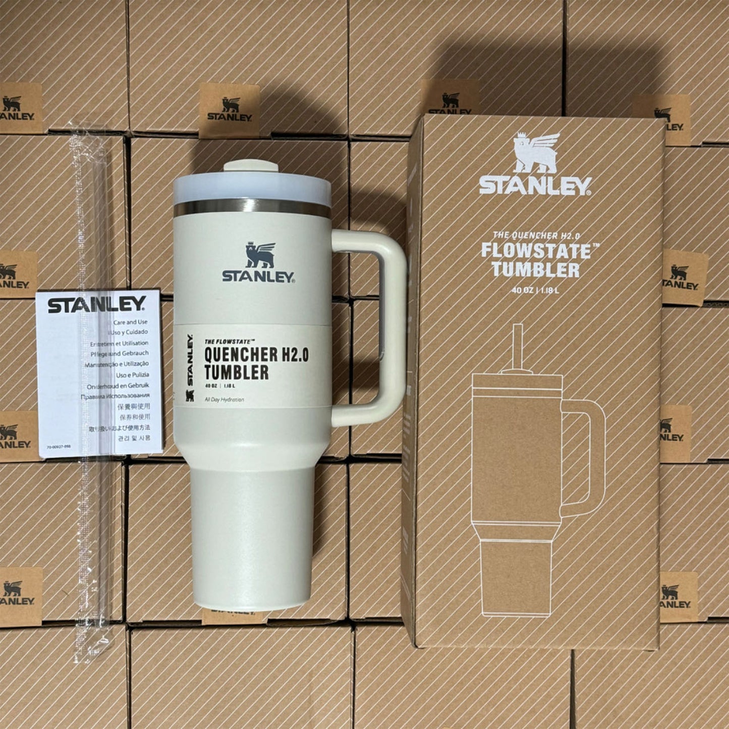 40oz 2nd Generation Stanley Car Cup, Thermos Cup Handle Stanley 40oz Giant Ice Cup Big Belly