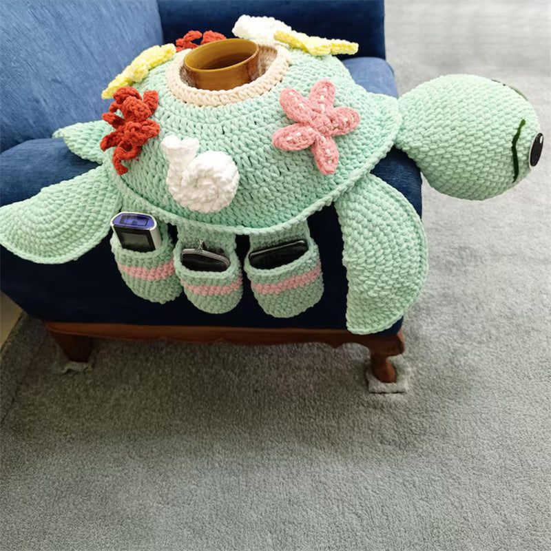 New cross-border handmade cute animal remote control storage, living room sofa storage ornament