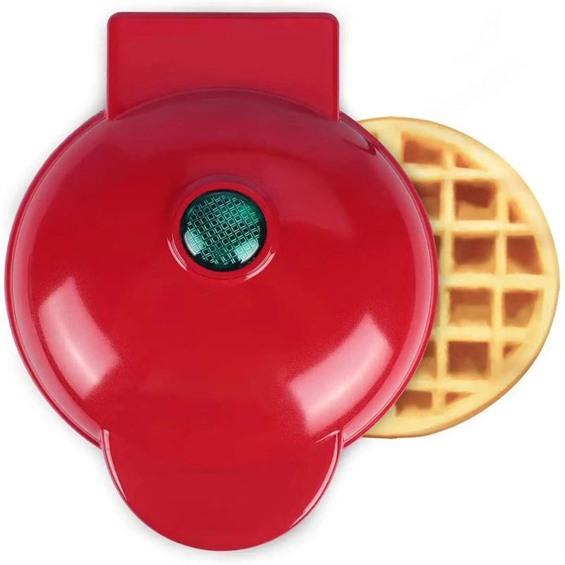 Cross-border Portable Home Waffle Maker, Mini Breakfast Machine, Baking Cake, Heart-shaped, Round Pancake Electric Griddle