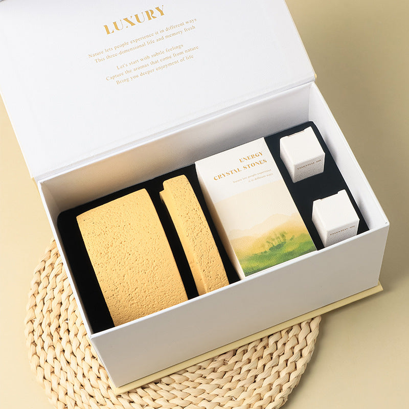 Manufacturer Icelandic Tundra Natural Aromatherapy Crystal Stone Diffuser Stone, Crystal Stone Fireless Aromatherapy Essential Oil Gift Box