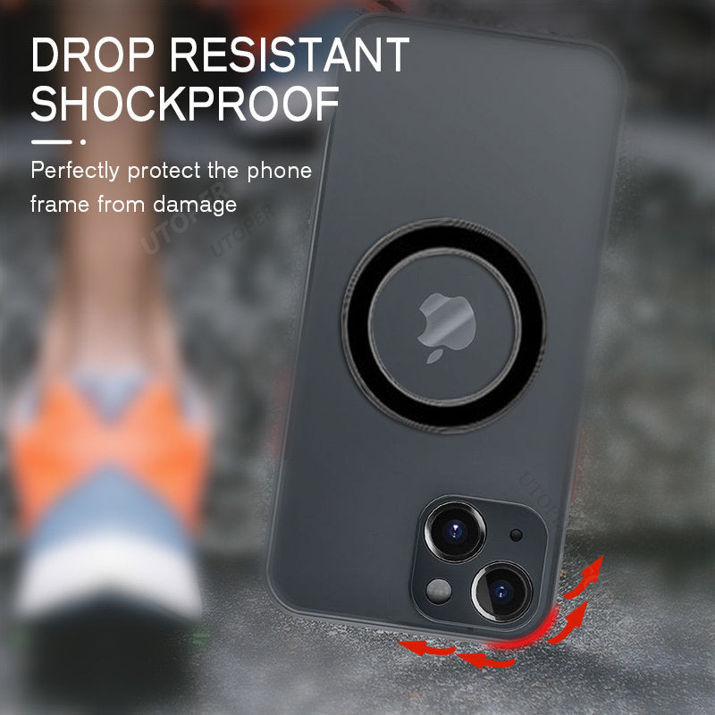 Suitable For Apple 15 Mobile Phone Case Magnetically Attracted To iPhone 14/13/12/11 Pro Magnetic Anti-Fall Matte Protective Cover
