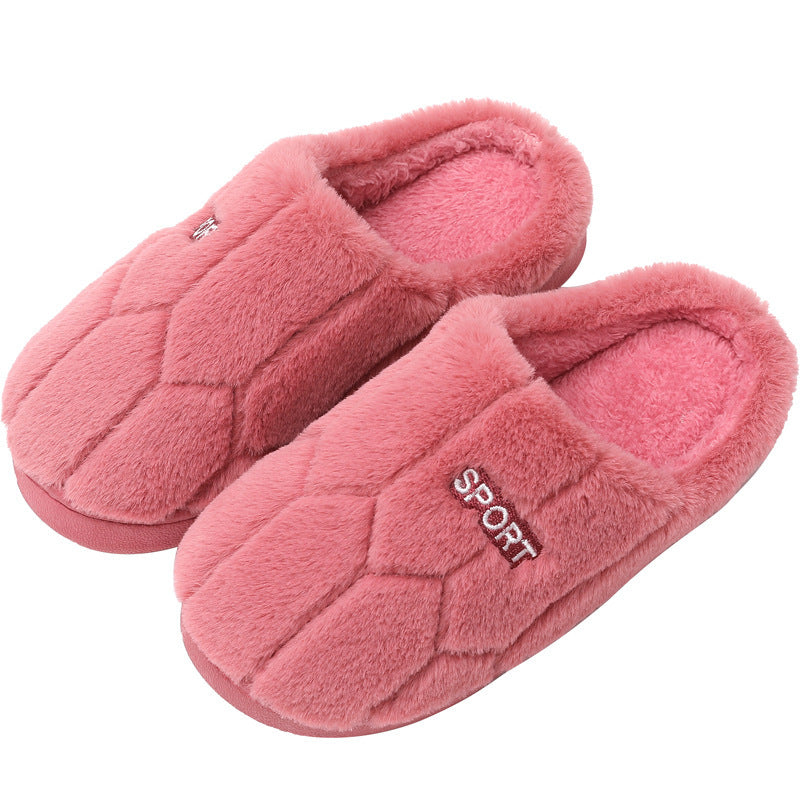 Cotton Slippers For Women, Men's Couple Winter Indoor Home Non-Slip Cotton Slippers