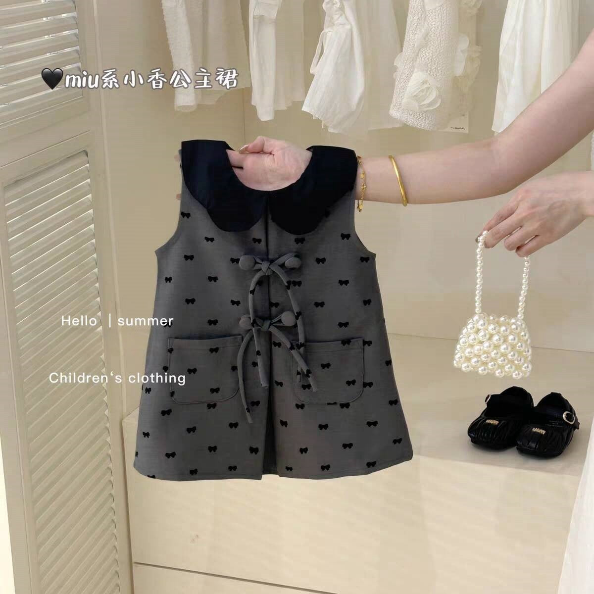 Sweet Little Si Baby Summer New Dress 2026 Girls' Embroidered Tulip Skirt Stylish Baby Girl Vest Dress