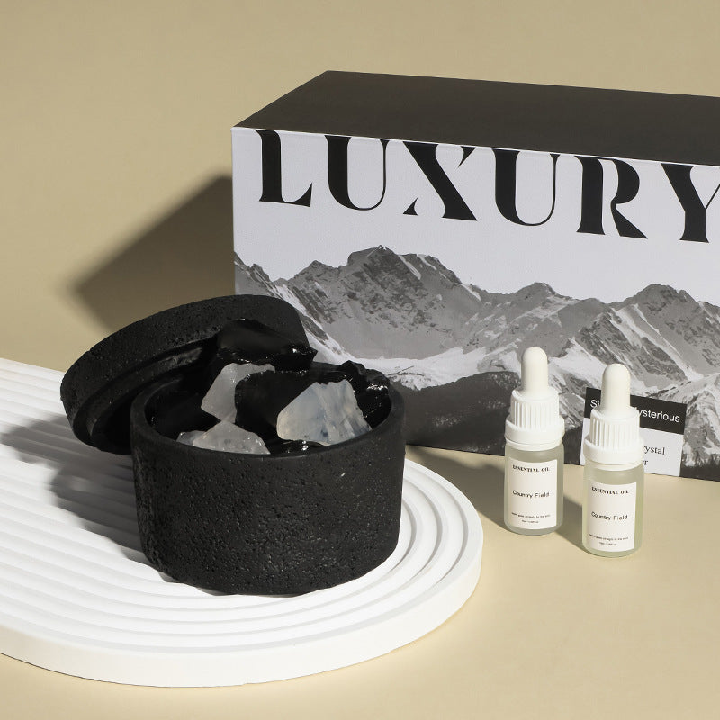 Manufacturer Icelandic Tundra Natural Aromatherapy Crystal Stone Diffuser Stone, Crystal Stone Fireless Aromatherapy Essential Oil Gift Box