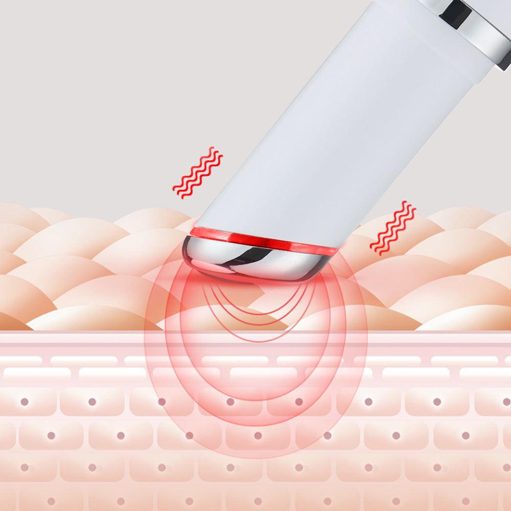Cross-border red and blue eye beauty instrument home eye beauty instrument heating eye massager vibration imported beauty instrument