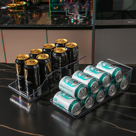 Refrigerator Beer and Beverage Storage Box, Kitchenware Can, Cola and Sprite Storage Rack, Storage Classification Rack