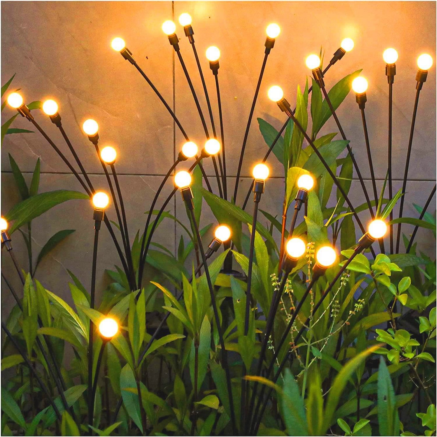 New Solar Lawn Lamp, LED Wind-Driven Firefly Lamp, Outdoor Courtyard Garden Plug-In Lamp, Waterproof Camping Lamp