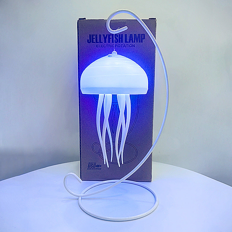 Floating Dynamic Jellyfish Night Light, Creative Home Lighting Decoration Valentine's Day Romantic Atmosphere Light, Decoration Crafts