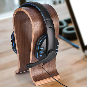 Stand Walnut Headphone Stand Display, Stand Modern Simple Wooden Headphone Stand Ornaments Living Room Bedroom