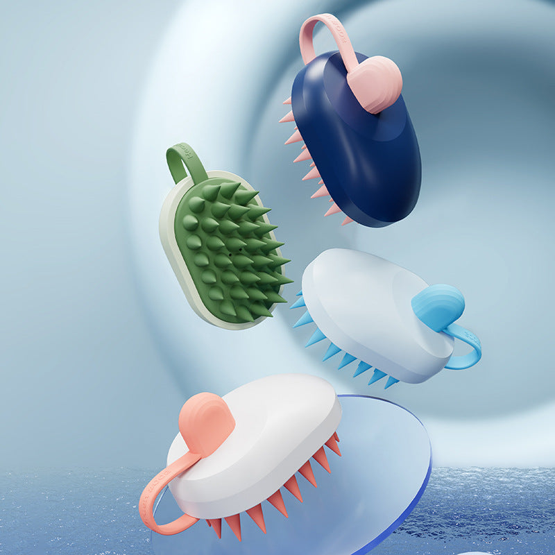 Creative Mouse Soft Glue Shampoo Brush, Artifact Household Adult Bath Shampoo Brush, Massager Pet Bath Brush