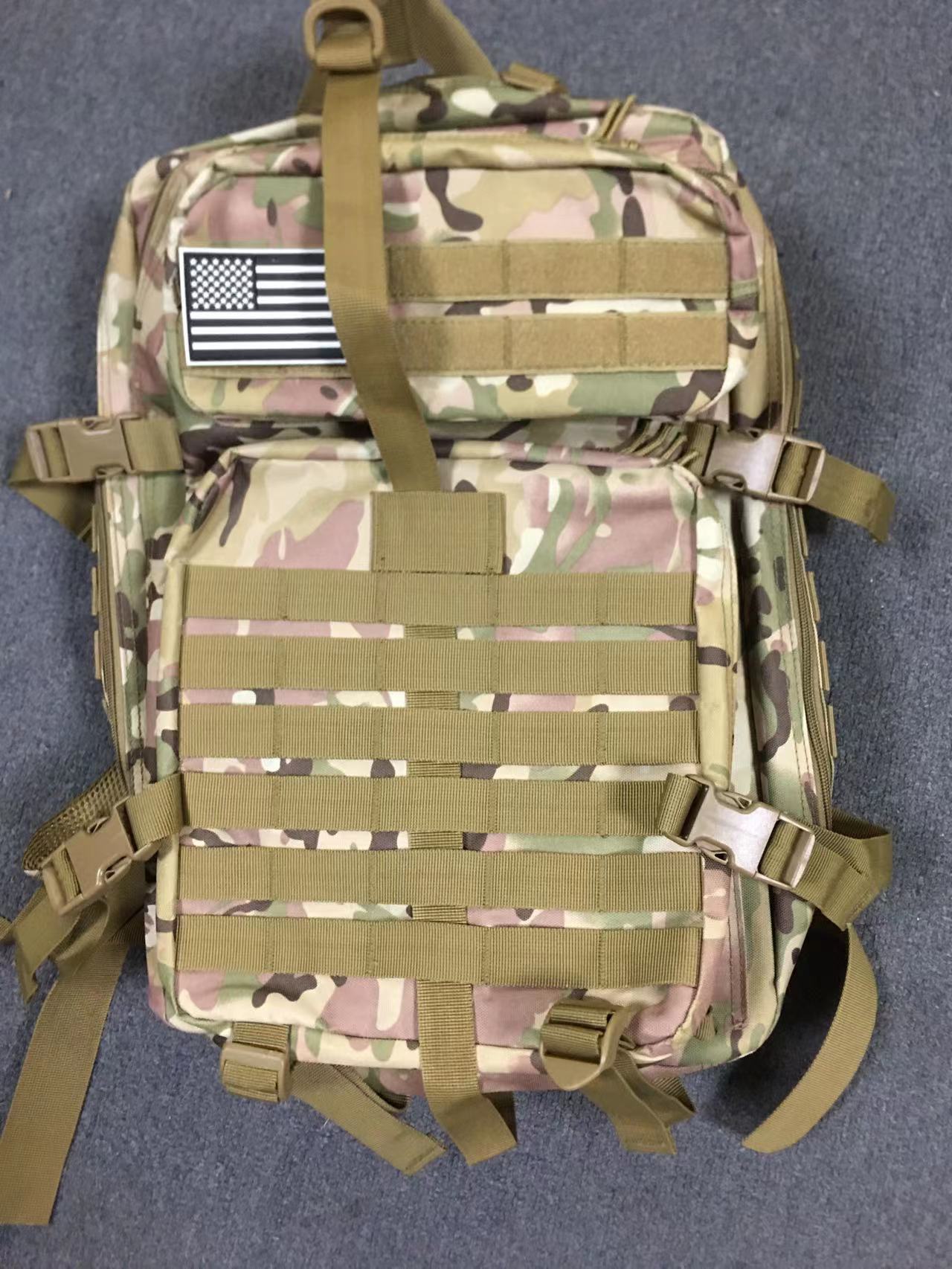 Outdoor tactical backpack hiking and camping large capacity MOLLE expands new 3P backpack