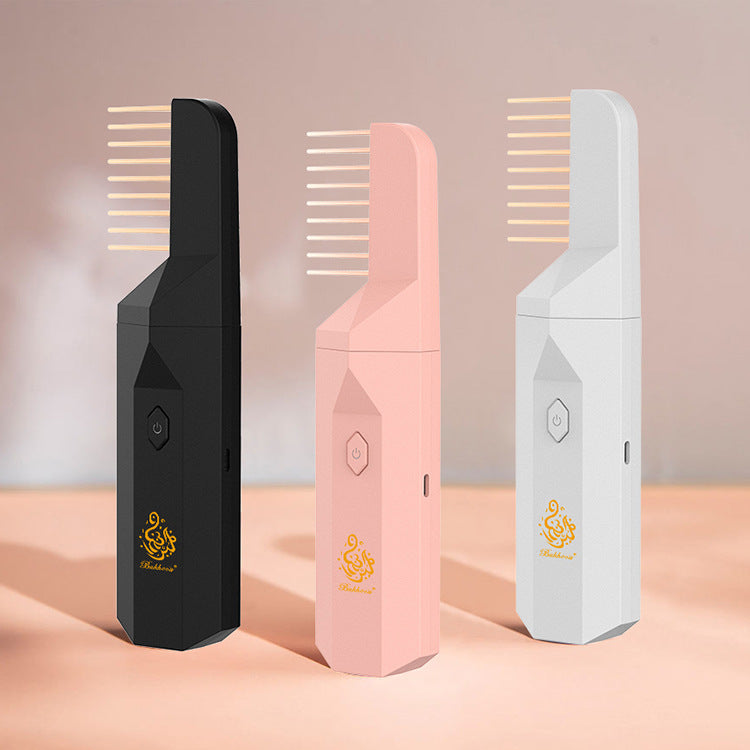 Cross-border hot selling electronic aromatherapy machine portable comb head dual-purpose electronic incense burner