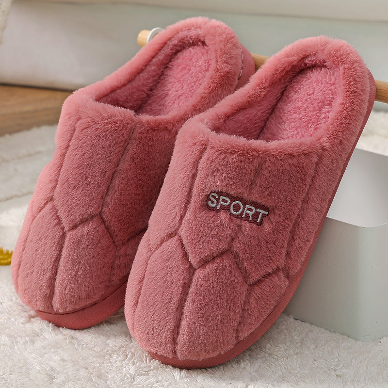 Cotton Slippers For Women, Men's Couple Winter Indoor Home Non-Slip Cotton Slippers