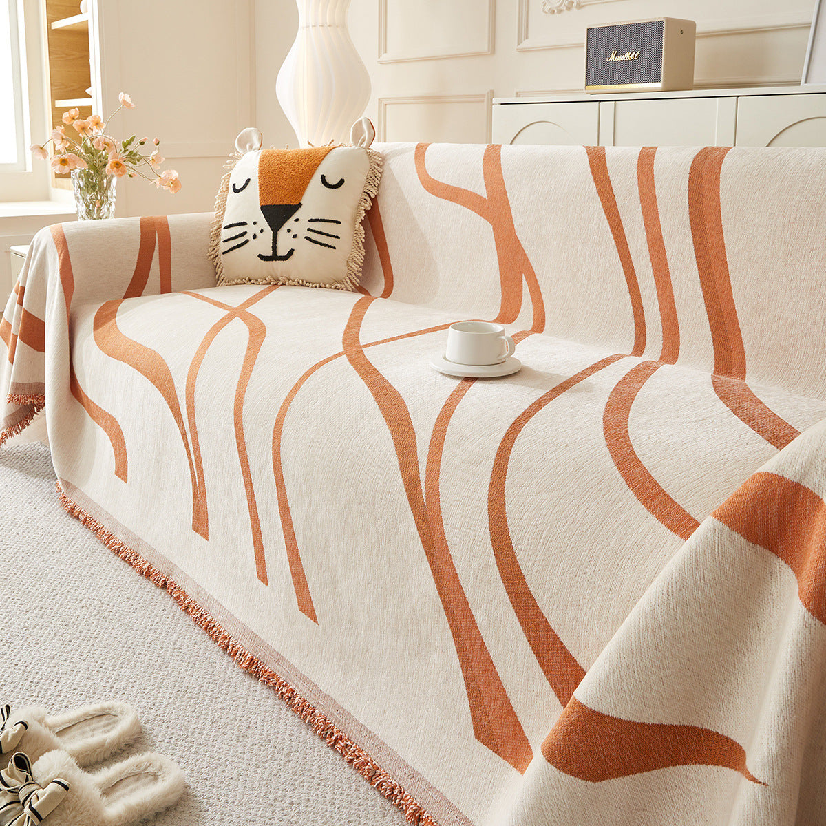 Four Seasons Universal Sofa Cover, All-inclusive Chenille Sofa Towel Full Cover Cloth, Light Luxury Anti-cat Scratch Non-slip Sofa Cushion