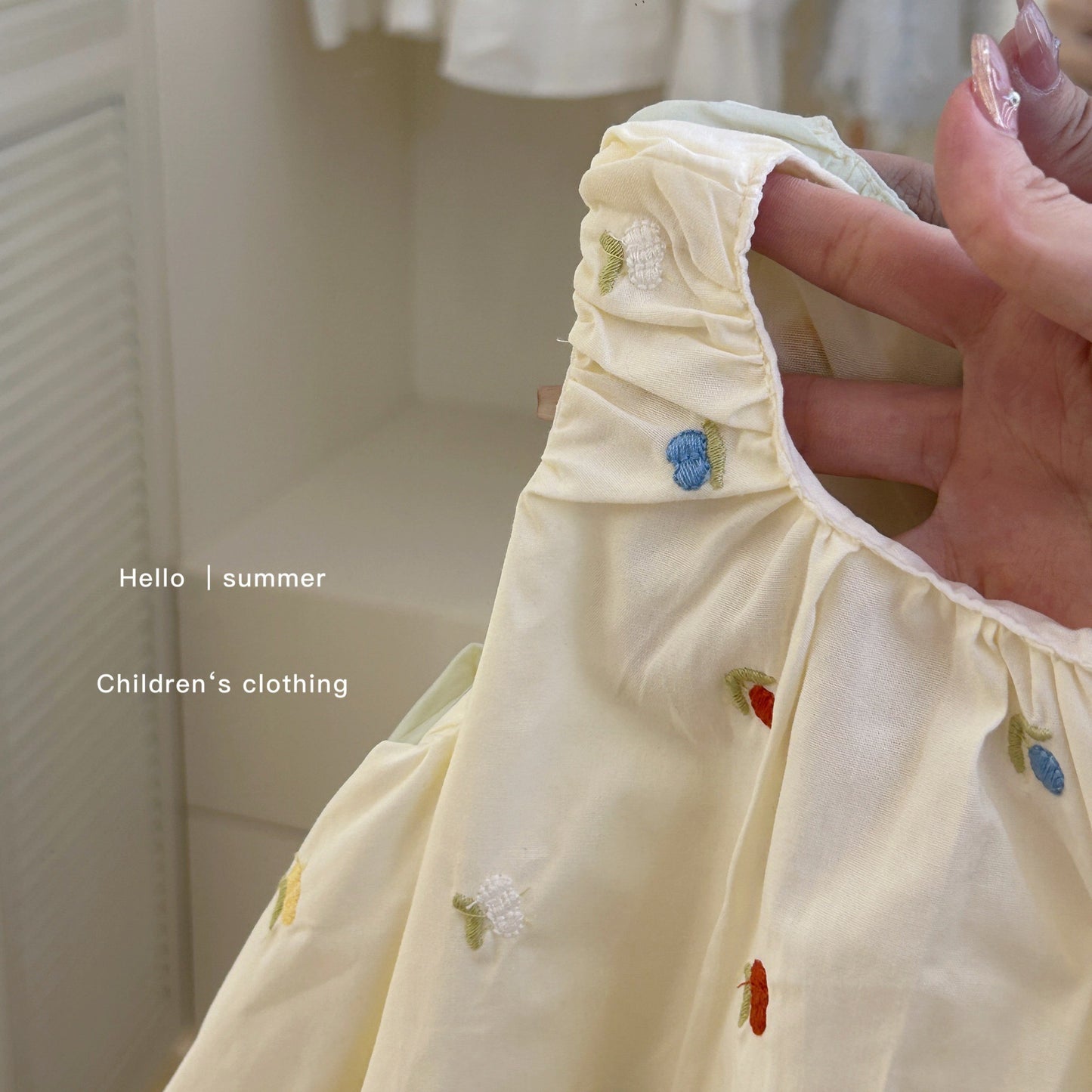 Sweet Little Si Baby Summer New Dress 2026 Girls' Embroidered Tulip Skirt Stylish Baby Girl Vest Dress