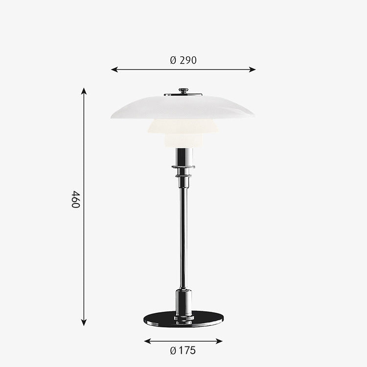 Danish Classic PH3 Creative Bedroom Bedside Table Lamp Nordic Simple Living Room Study Reading Glass Decorative Table Lamp