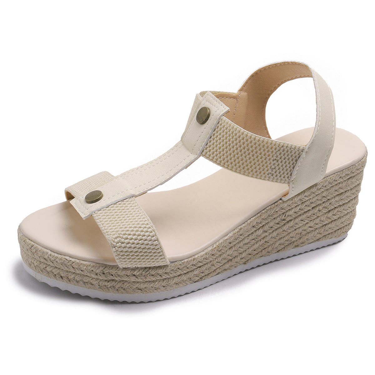 Amazon's New 2026 Summer Peep-toe Fashion Platform Elastic Slip-on Comfortable Plus Size Women's Sandals, In Stock and Wholesale.