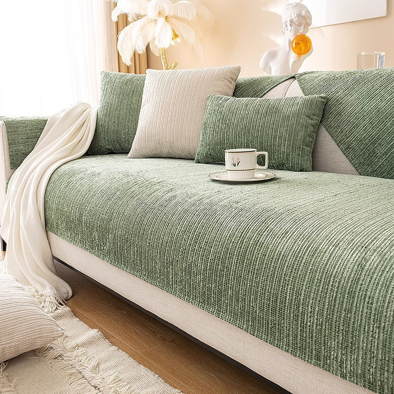 New Chenille Sofa Cushion, Universal Sofa Cover For All Seasons, All-Inclusive Universal Cover, Simple Sofa Cover, Cloth Towel Cushion