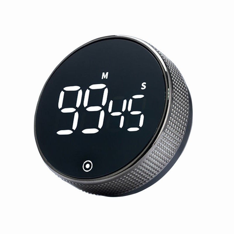 Timer Tire Timer, Round Magnetic Rotating LCD Kitchen Timer, Home Outdoor Baking Learning
