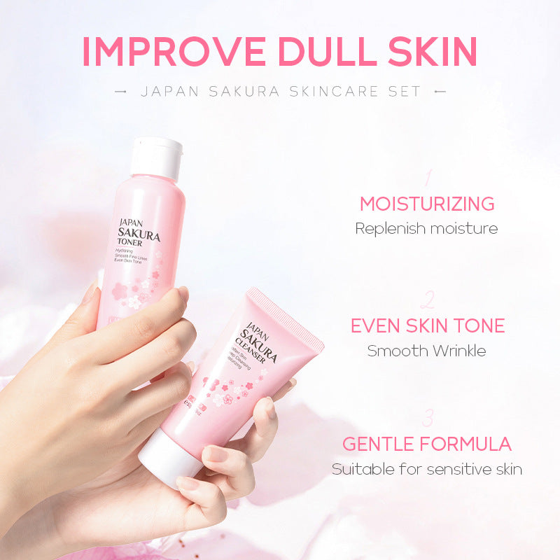LAIKOU Sakura Skin Care Set 5-piece Gift Box, Facial Care Set, Hydrating Moisturizing Skin Care Products