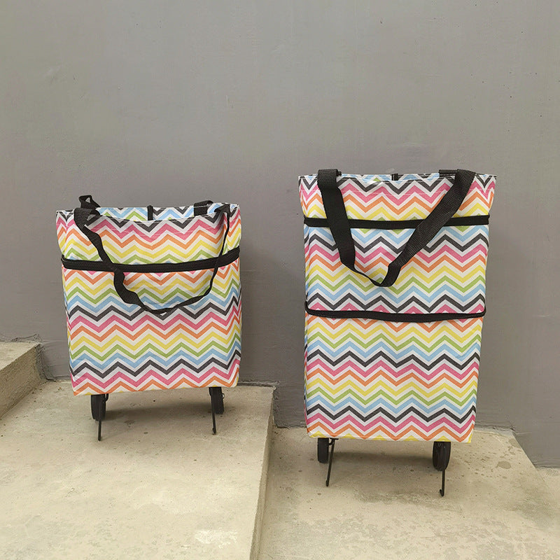 Fashion Folding Wheel Shopping Bag