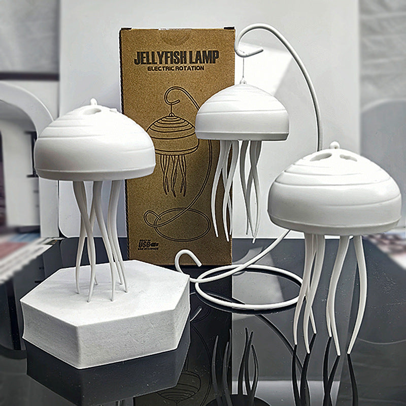 Floating Dynamic Jellyfish Night Light, Creative Home Lighting Decoration Valentine's Day Romantic Atmosphere Light, Decoration Crafts