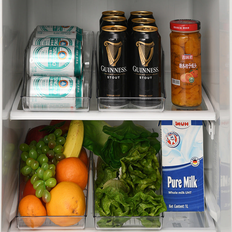 Refrigerator Beer and Beverage Storage Box, Kitchenware Can, Cola and Sprite Storage Rack, Storage Classification Rack