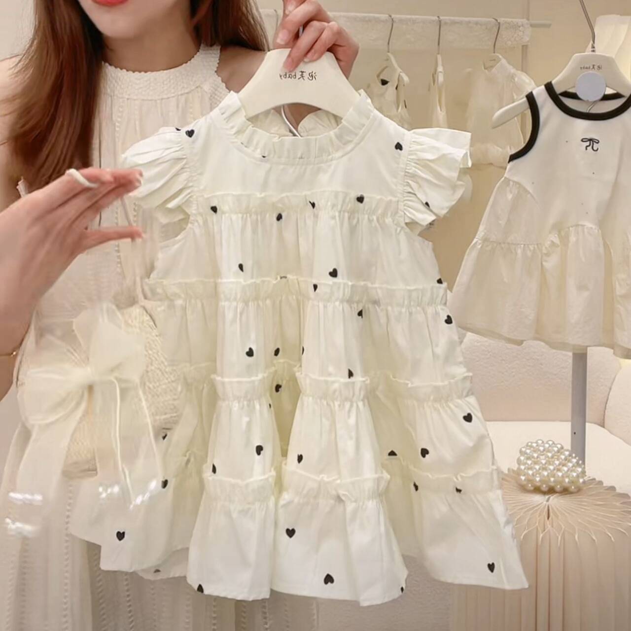 Sweet Little Si Baby Summer New Dress 2026 Girls' Embroidered Tulip Skirt Stylish Baby Girl Vest Dress