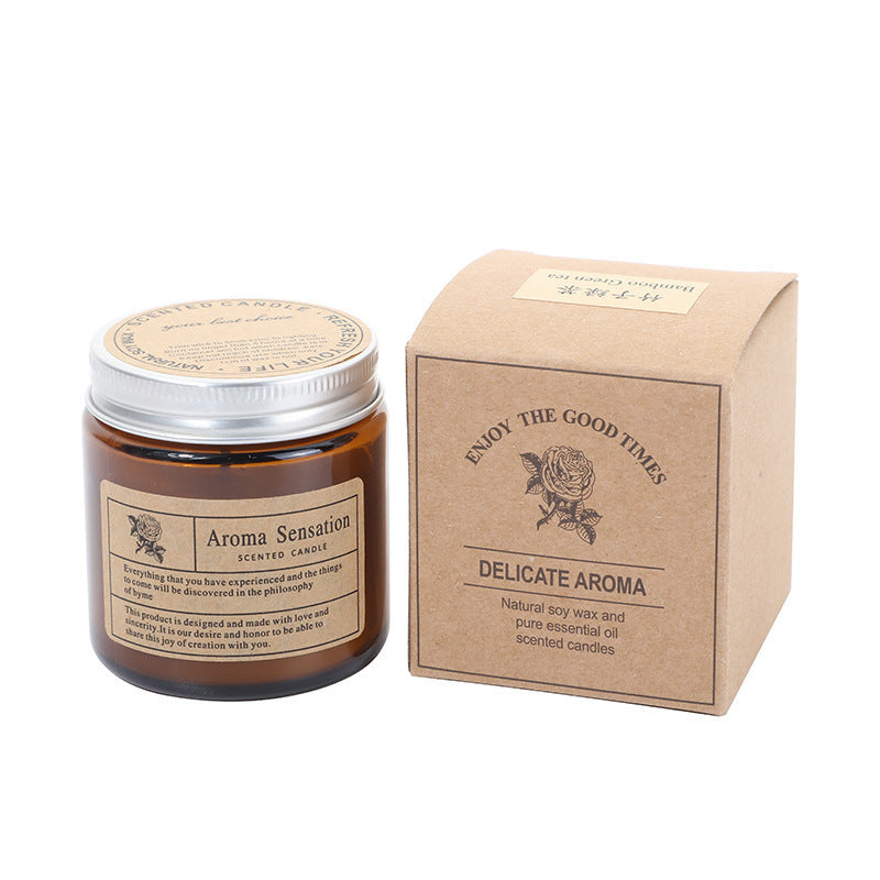 Essential Oil Scented Candles, Niche Indoor Fragrances, Long-Lasting Aromatherapy for Women's Bedrooms, Romantic Scented Decorative Items
