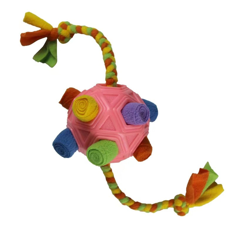 Cross-border pet hollow bite-resistant sniffing ball puzzle energy-consuming pet hidden food fried toy leaking food dog toy