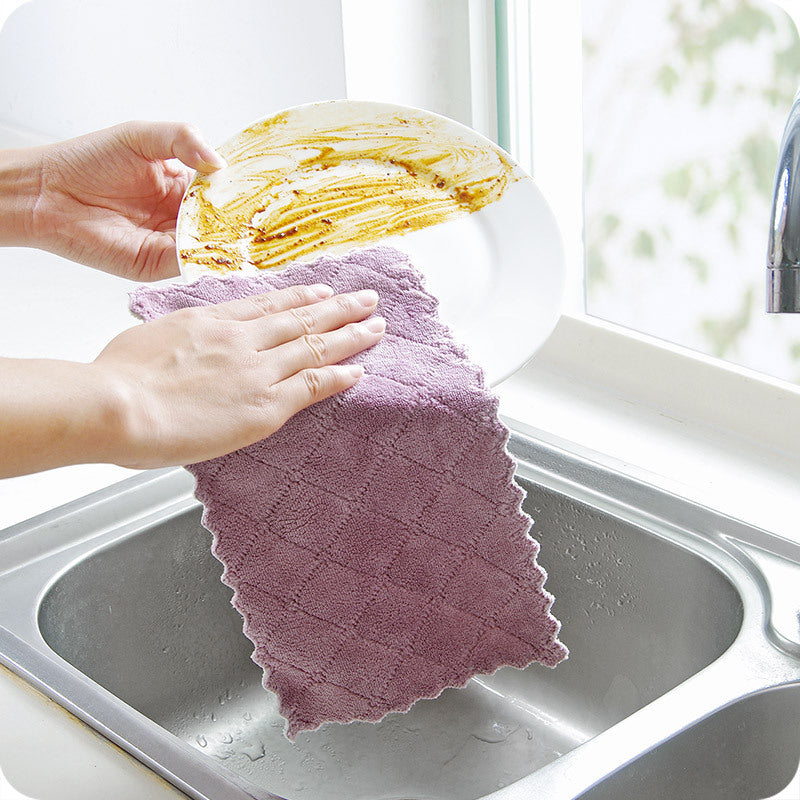 Coral Fleece Rag Cleaning Kitchen Towel