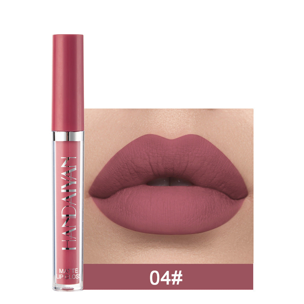 Spot cross-border lip glaze lip gloss lipstick handaiyan single matte small lip gloss long-lasting moisturizing not easy to stain cup