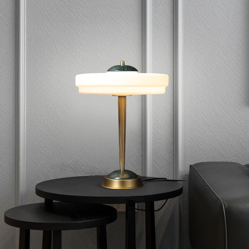 Italian Minimalist Luxury Marble Decorative Table Lamp, Nordic Minimalist Luxury Living Room Bedroom Office Desk Bedside Table Lamp