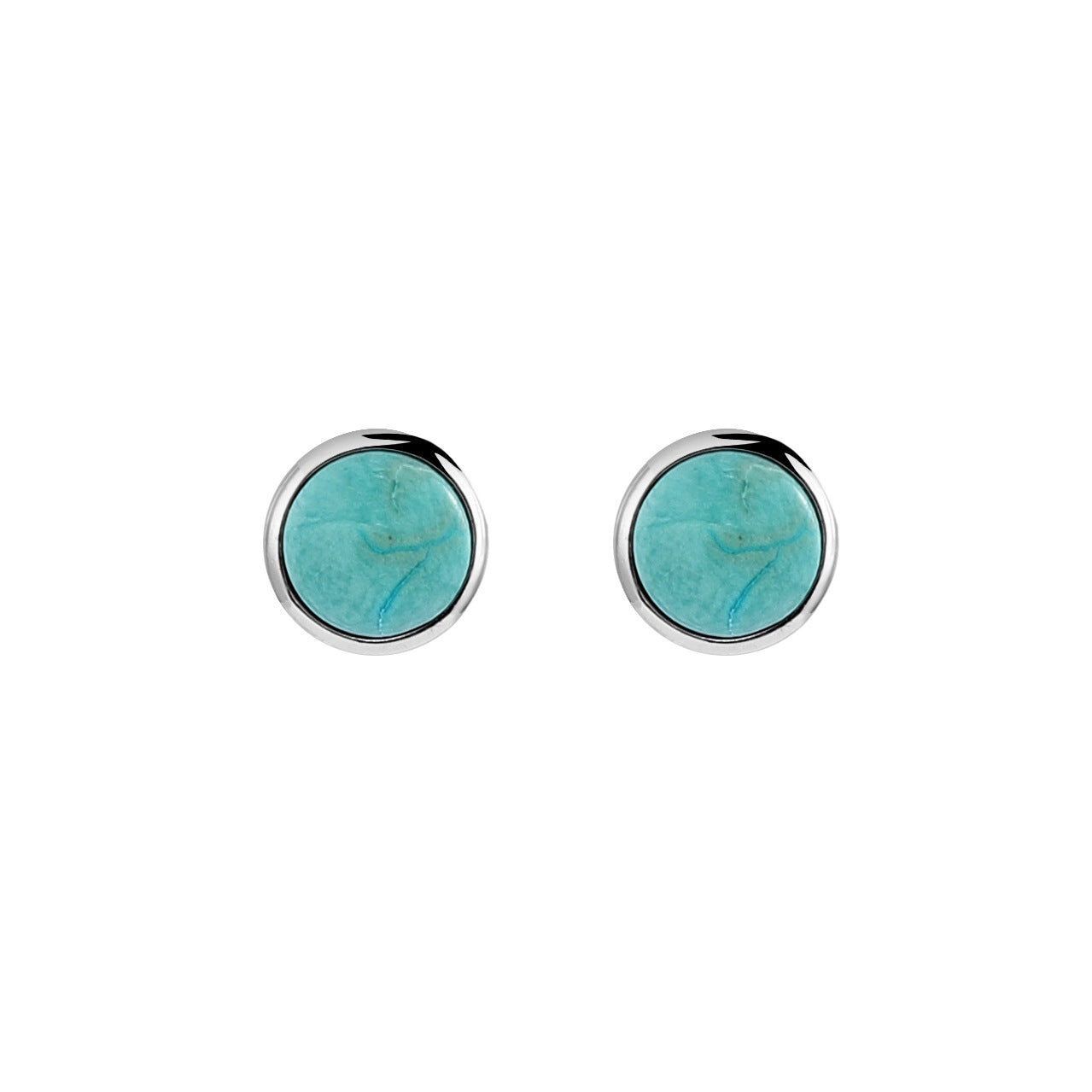 S925 sterling silver gold-plated inlaid south red agate earrings round simple egg surface simple fashion temperament ladies earrings