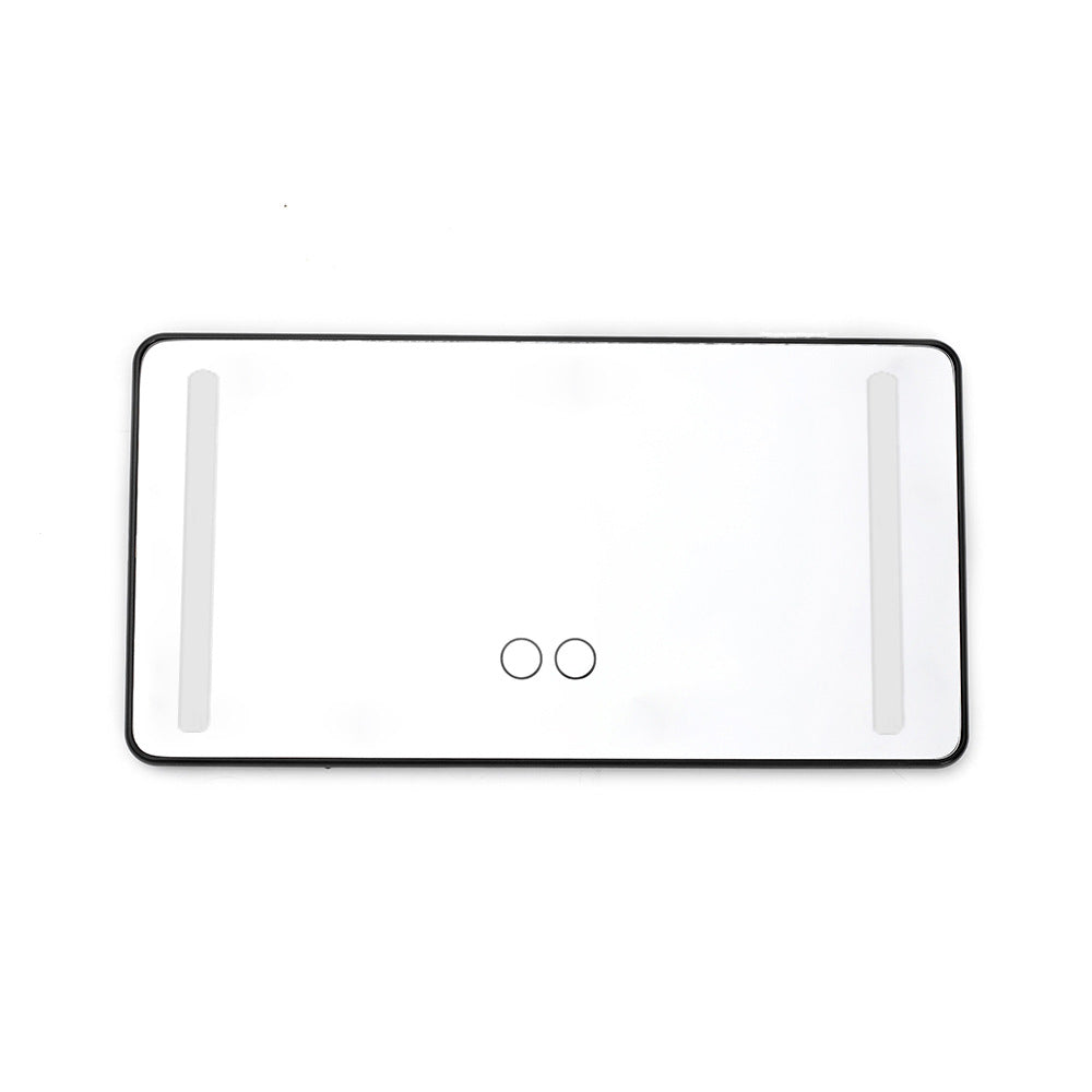 Car makeup mirror led car mirror smart touch fill light car beauty mirror car sun visor