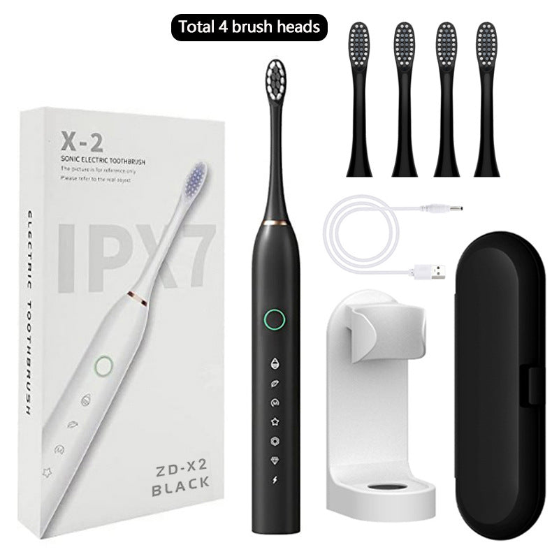 6-Speed 8-Brush Head Sonic Electric Toothbrush Cross-Border Smart Home Waterproof Automatic Toothbrush Set