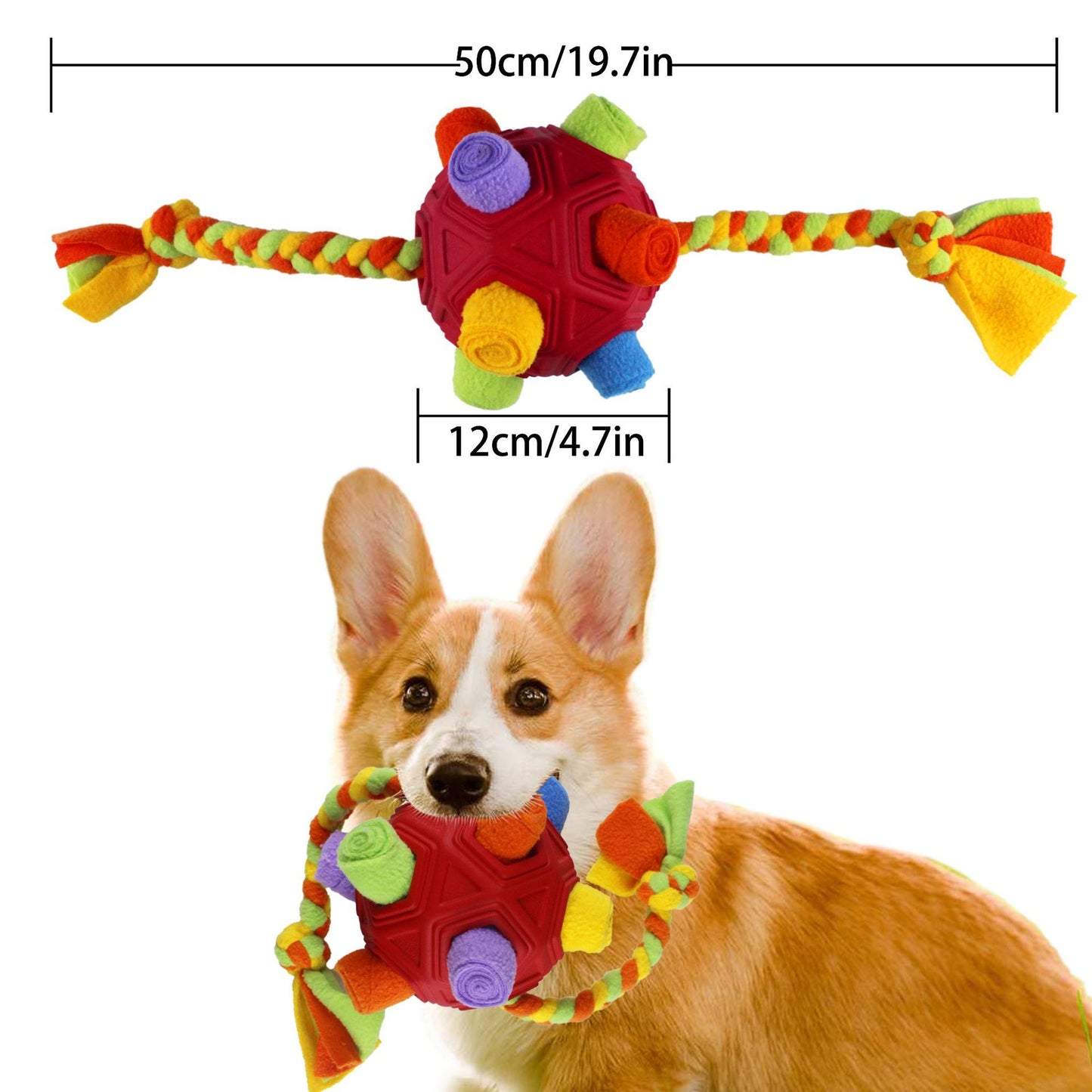 Cross-border pet hollow bite-resistant sniffing ball puzzle energy-consuming pet hidden food fried toy leaking food dog toy